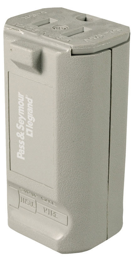 PS5969GRY - 15A 125V MAXGRIP M³ STRAIT BLD CONNECTOR GREY. Sold in units of 1