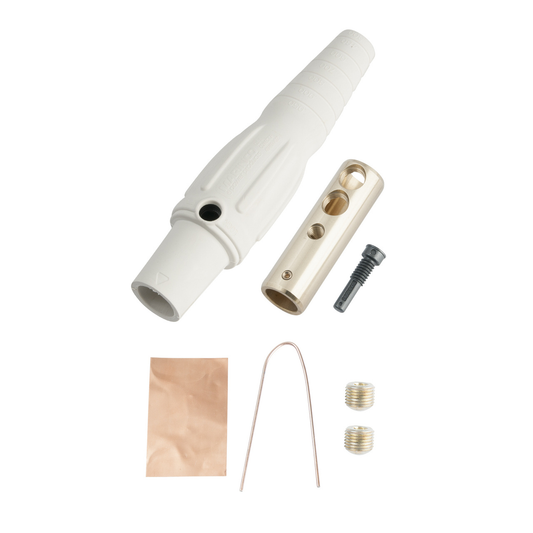 PS40FBW - CAM-TYPE 400A 600V SERIES 16 IN-LINE FEMALE CONN 2/0-4/0 WHITE. Sold in units of 1