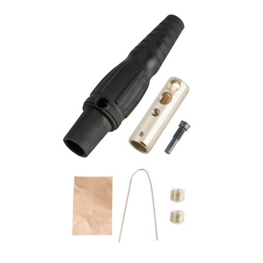 PS40FBBK - CAM-TYPE 400A 600V SERIES 16 IN-LINE FEMALE CONN 2/0-4/0 BLACK. Sold in units of 1