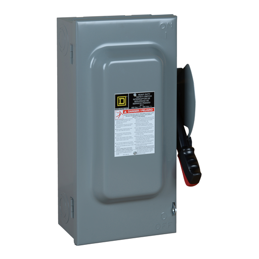 CHU362 - HEAVY DUTY SAFETY SWITCH 60A 3P 600V NF TYPE 1 HD. Sold in units of 1