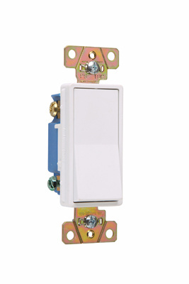 2603347W - 15A 347V 3-WAY SPEC GRD DECORATOR B/S WIRE SWITCH WHITE. Sold in units of 1