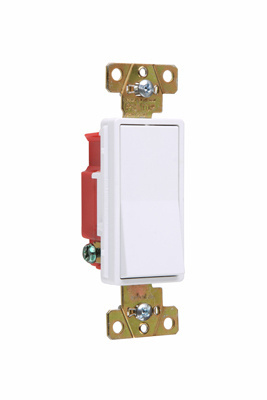 2621347W - 20A 347V SP SPEC GRD DECORATOR B/S WIRE SWITCH WHITE. Sold in units of 1