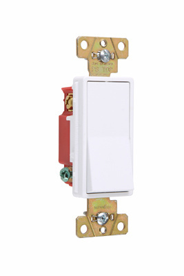 2623347W - 20A 347V 3-WAY SPEC GRD DECORATOR B/S WIRE SWITCH WHITE. Sold in units of 1