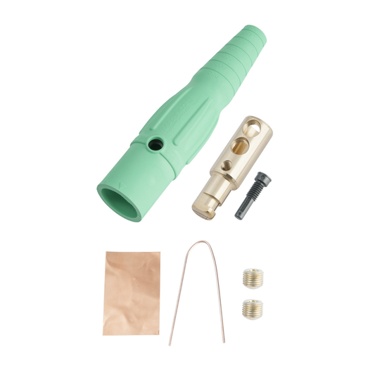 PS40MBG - CAM-TYPE 400A 600V SERIES 16 IN-LINE CONN MALE 2/0-4/0 GREEN. Sold in units of 1