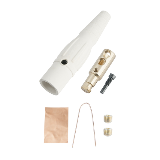 PS40MBW - CAM-TYPE 400A 600V SERIES 16 IN-LINE CONN MALE 2/0-4/0 WHITE. Sold in units of 1