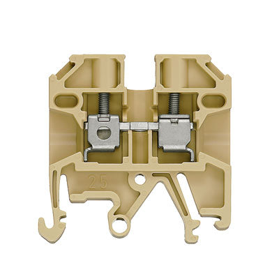 0218660000 - SAK 2.5/EN,PA,BG TERMINAL BLOCK CONNECTOR 2 POSITION FEED THROUGH BEIGE 12-26 AWG. Sold in units of 1