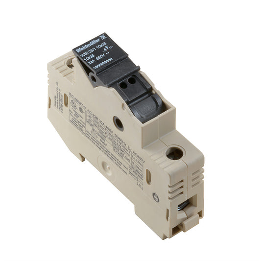 1966020000 - WSI 25/1 10X38 TERMINAL BLOCK CONNECTOR 2 POSITION DISCONNECT BEIGE 4-18 AWG. Sold in units of 1