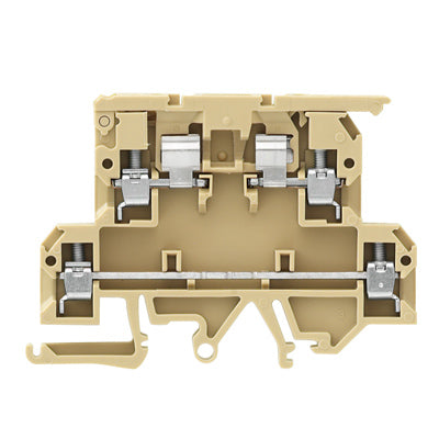 9503350000 - KDKS 1/EN4,PA,BG TERMINAL BLOCK CONNECTOR 4 POSITION DISCONNECT, FEED THROUGH BEIGE 12-22 AWG. Sold in units of 1