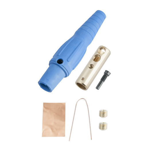 PS40FBBL - CAM-TYPE 400A 600V SERIES 16 IN-LINE FEMALE CONN 2/0-4/0 BLUE. Sold in units of 1