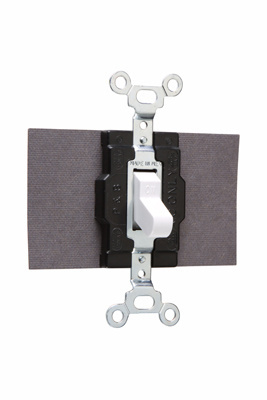 1222W - 15A 120/277V DPDT MAINTAINED CONTACT MANUAL CONTROLLER WHITE. Sold in units of 1