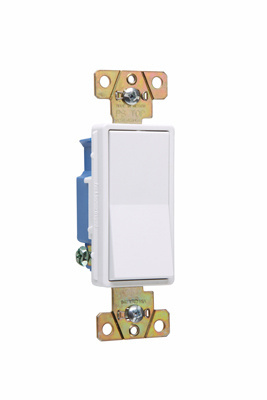 2601347W - 15A 347V SP SPEC GRD DECORATOR B/S WIRE SWITCH WHITE. Sold in units of 1