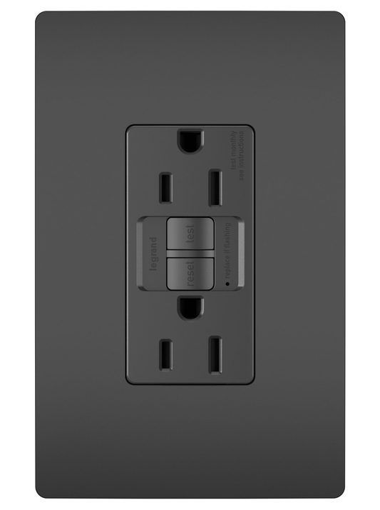 1597TRBK - SELF-TEST GFCI RECEP TR 15A 125V 20A, BLACK. Sold in units of 1