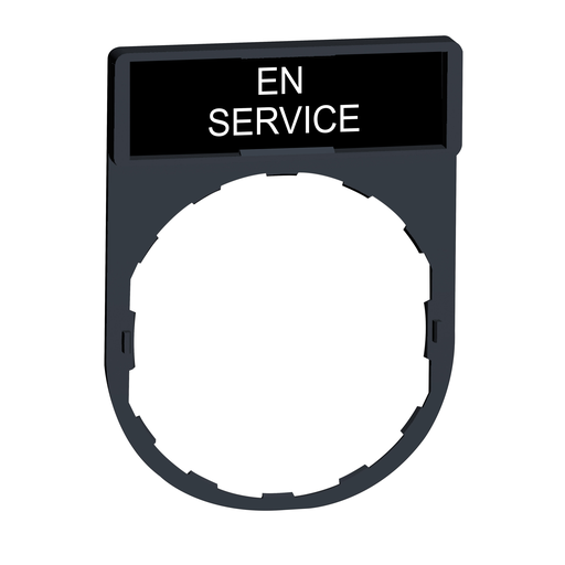 ZBY2111 - LEGEND PLATE FOR PUSHBUTTON SWITCH. Sold in units of 1