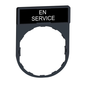 ZBY2111 - LEGEND PLATE FOR PUSHBUTTON SWITCH. Sold in units of 1