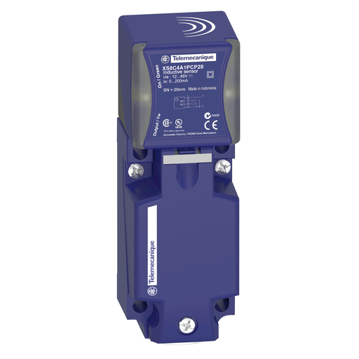 XS8C4A1PCN12 - INDUCTIVE PROXIMITY SENSORS XS, XS8 40X40X117, PBT, SN20 MM, 12...48 VDC, TERMINALS. Sold in units of 1