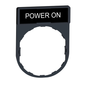 ZBY2326 - LEGEND PLATE FOR PUSHBUTTON SWITCH. Sold in units of 1