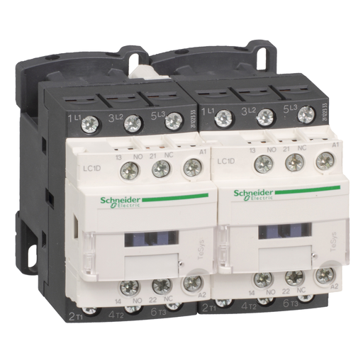 LC2D18B7 - REVERSING CONT 1NO+1NC 18A 24V 50/60HZ. Sold in units of 1