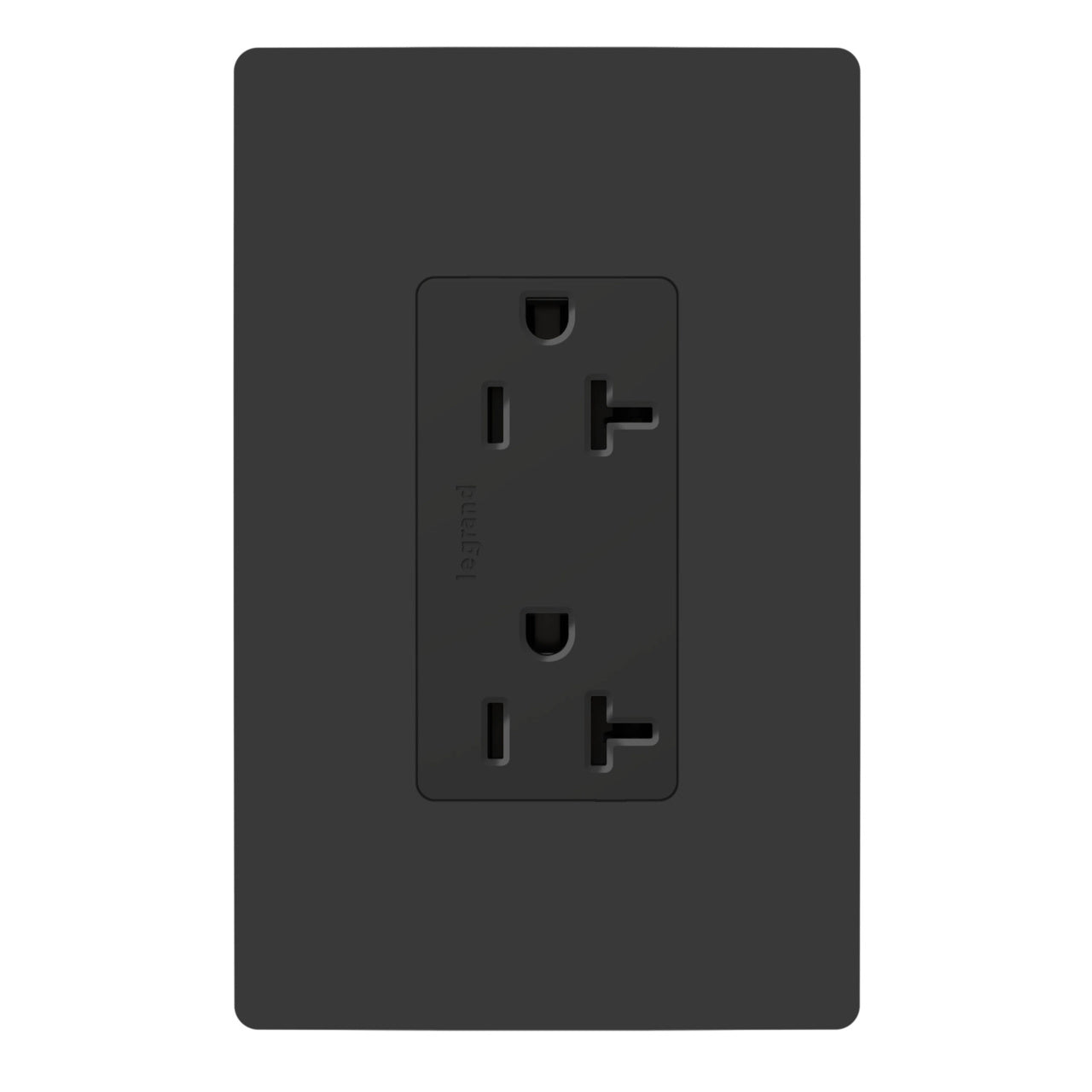885TR20SBK - TR DECOR REC 20A 125V SELF GRND BK. Sold in units of 1