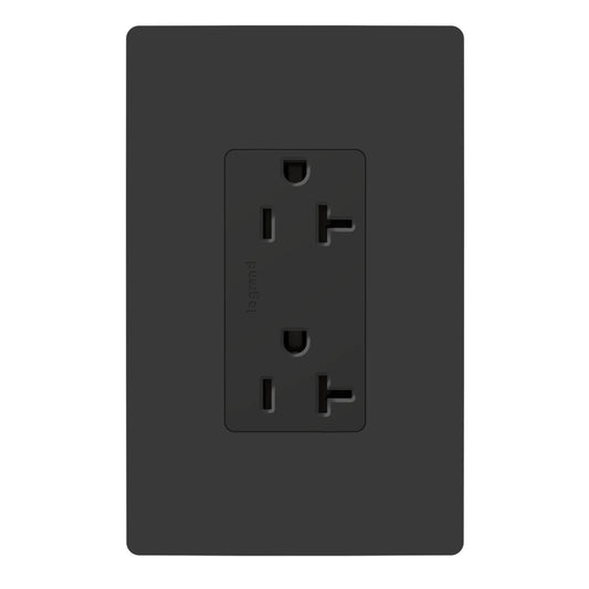 885TR20SBK - TR DECOR REC 20A 125V SELF GRND BK. Sold in units of 1