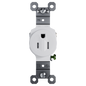 TR52151W - 15A RESI SINGLE REC WHITE. Sold in units of 1