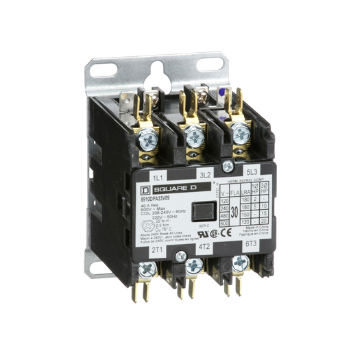 8910DPA33V09 - CONTACTOR 600V. Sold in units of 1