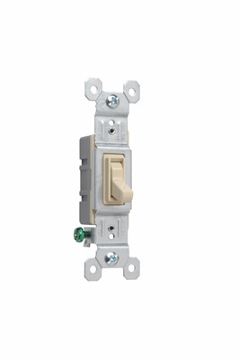 660IG - TRADEMASTER 15A 120V SP TOGGLE SWITCH GROUNDING IVORY. Sold in units of 1