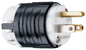 PS5266X - 15A 125V STRAIT BLD EHU SPEC GRD PLUG BLACK & WHITE. Sold in units of 1