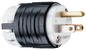 PS5266X - 15A 125V STRAIT BLD EHU SPEC GRD PLUG BLACK & WHITE. Sold in units of 1