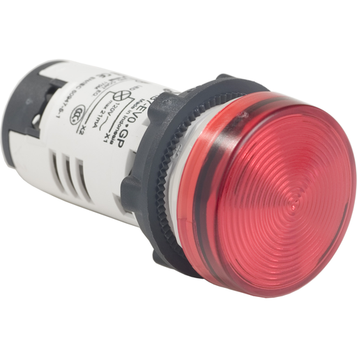 XB7EV04GP - PILOT LIGHT LED RED 120V. Sold in units of 1