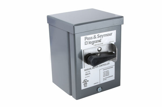 7863R - 60A 600V MAX 3P AC MANUAL CONTROLLER IN NEMA 3R ENCLOSURE. Sold in units of 1