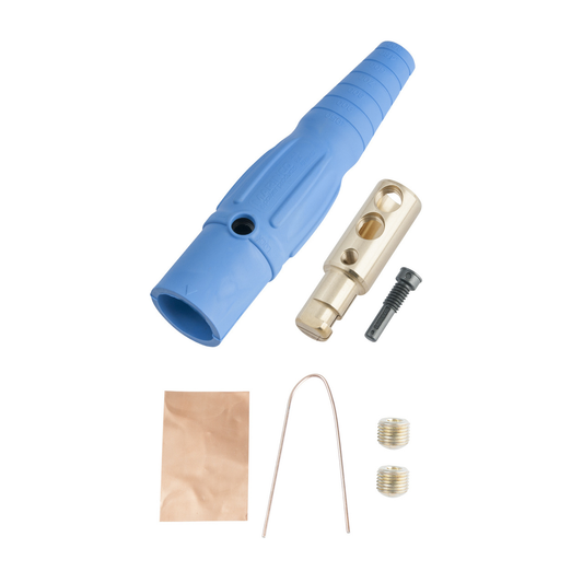 PS40MBBL - CAM-TYPE 400A 600V SERIES 16 IN-LINE CONN MALE 2/0-4/0 BLUE. Sold in units of 1