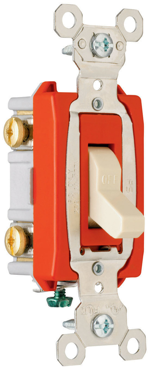 PS20AC2W - 20A 120/277V DP IND EXTRA HEAVY DUTY  SPEC GRD TOG SW WHITE. Sold in units of 1