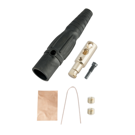 PS40MBBK - CAM-TYPE 400A 600V SERIES 16 IN-LINE CONN MALE 2/0-4/0 BLACK. Sold in units of 1