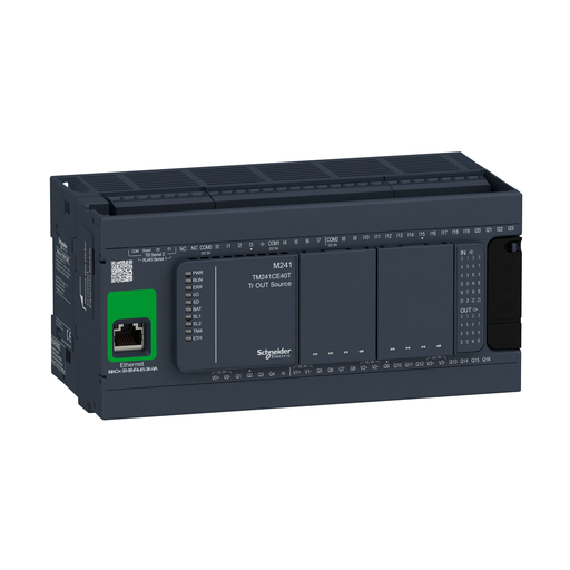 TM241CE40T - CONTROLLER M241-40IO TR.SOURCE ETHERNET. Sold in units of 1