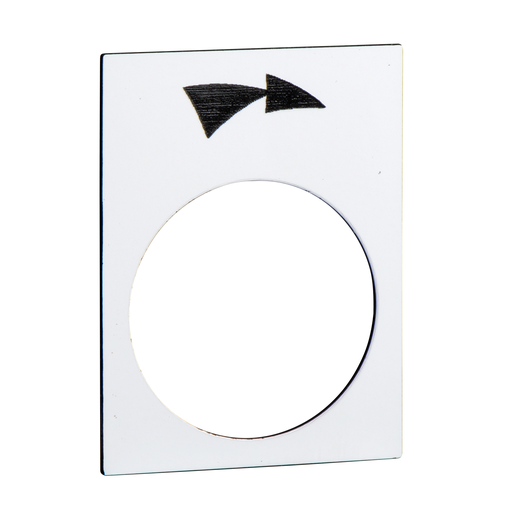 ZB2BY4921 - LEGEND PLATE FOR PENDANT CONTROL STATION. Sold in units of 1