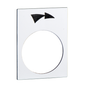 ZB2BY4921 - LEGEND PLATE FOR PENDANT CONTROL STATION. Sold in units of 1
