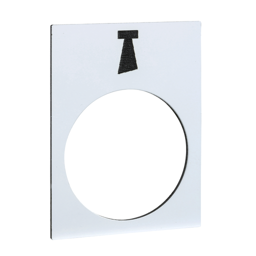 ZB2BY4932 - NAMEPLATE W/ SYMBOL. Sold in units of 1