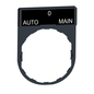 ZBY2185 - LEGEND PLATE FOR PUSHBUTTON SWITCH. Sold in units of 1