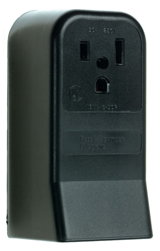 3852 - 50A 250V 2P 3WIRE GROUNDING SURFACE RECEPTACLE. Sold in units of 1