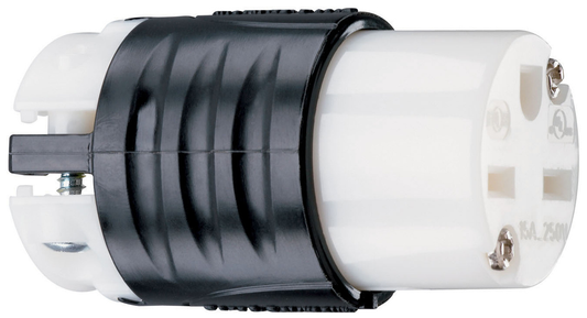 PS5669X - 15A 250V STRAIT BLD EHU SPEC GRD CONNECTOR BLACK & WHITE. Sold in units of 1