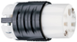 PS5669X - 15A 250V STRAIT BLD EHU SPEC GRD CONNECTOR BLACK & WHITE. Sold in units of 1