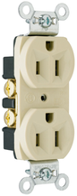 CRB5262I - 15A 125V STRAIT BLD CONST GRD DUP RECPT IVORY. Sold in units of 1