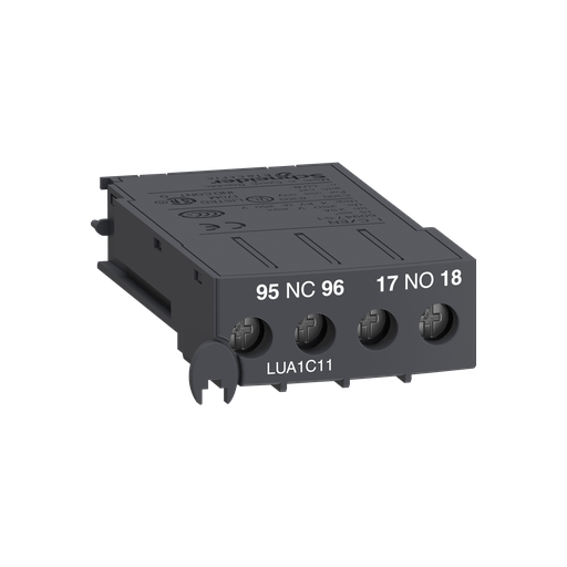 LUA1C11 - AUX. CONTACT BLOCK 1NO/1NC W/TERMS. Sold in units of 1