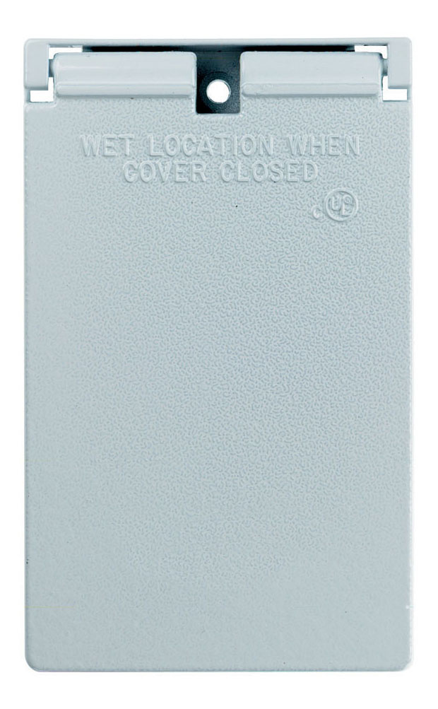CA26WV - WP 1 GANG VERTICAL DÉCOR/GFCI COVER WHITE. Sold in units of 1