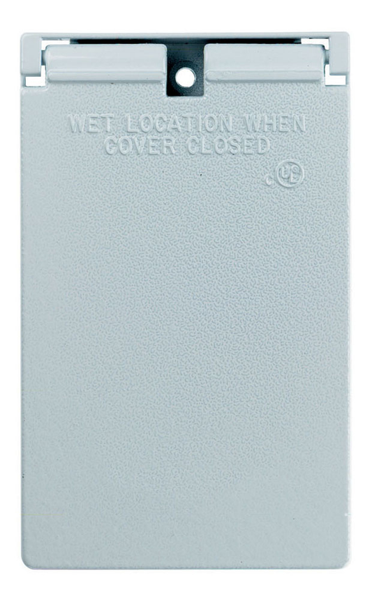 CA26WV - WP 1 GANG VERTICAL DÉCOR/GFCI COVER WHITE. Sold in units of 1
