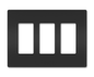 RWP263BK - RADIANT WALLPLATE 3G BLACK. Sold in units of 1