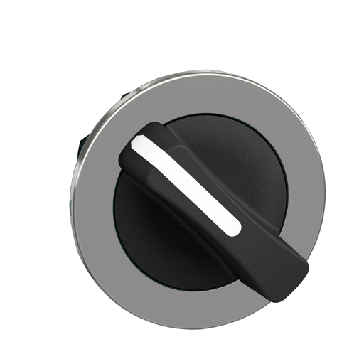 ZB4FD2 - FLUSH MOUNTED BLACK SELECTOR SWITCH HEAD. Sold in units of 1