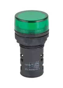RB2-BU3-110VAC - MONOBLOC LED PILOT LIGHT 22.5MM, GREEN, 110VAC ONLY (COMPACT SIZE). Sold in units of 1