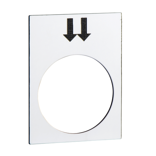 ZB2BY4908 - LEGEND PLATE FOR PENDANT CONTROL STATION. Sold in units of 1