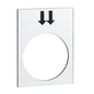 ZB2BY4908 - LEGEND PLATE FOR PENDANT CONTROL STATION. Sold in units of 1